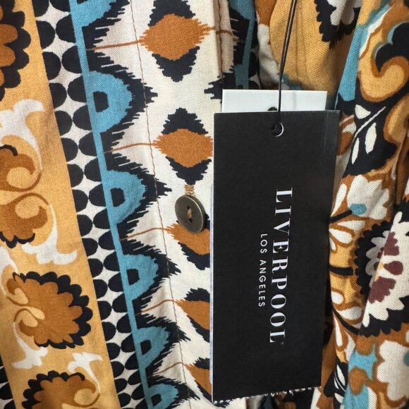 Liverpool Boho Print Blouse NWT - Picture 4 of 5
